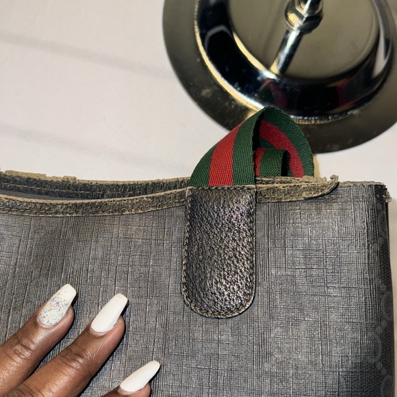 GUCCI TOTE BAG BLACK PVC Used Condition - Picture 10 of 17